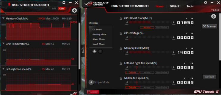 כרטיס מסך Asus ROG Strix GeForce RTX 2080 Ti OC edition 11GB ROG-STRIX-RTX2080TI-O11G-GAMING אסוס